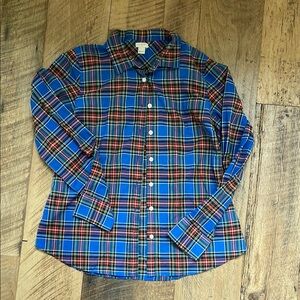 J. Crew Blue Plaid Women's Blouse